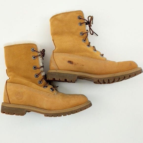 Timberland | Natural Authentic Shearling Fold Down - Picture 5 of 8